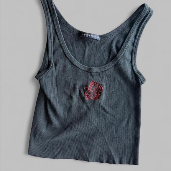 brandy melville black tank top - Picture 1 of 2